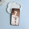 C-CR-7-Ronaldo Black Soft Silicone Phone Case for Samsung S25, S24, S21, S22, S23, S30, Ultra, S20, Plus, FE, Lite