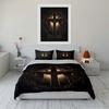 Christian Cross with Crown, "John 3:16" Design Bedding set (1 duvet cover, 2 pillowcases, duvet not included)