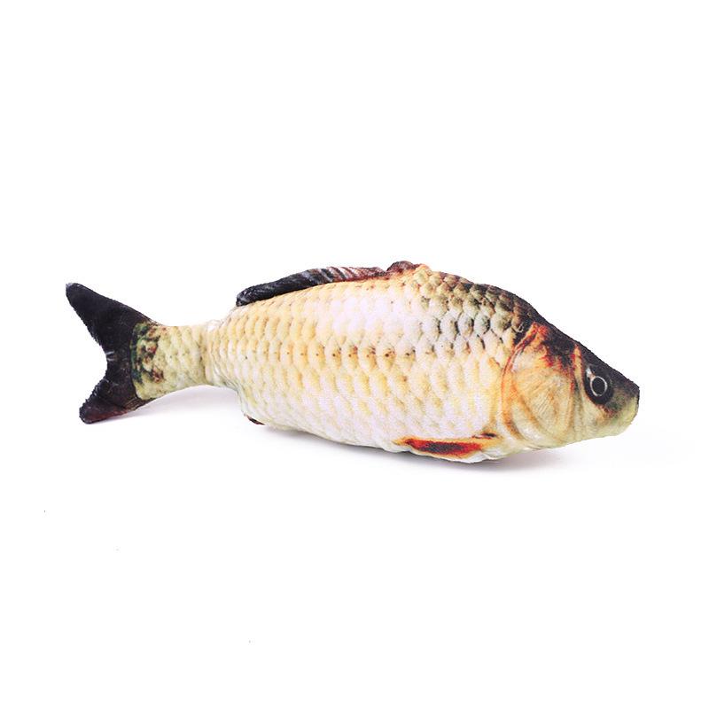 Catnip Fish Teaser Stick: Durable, Self-Amusing Toy for Teeth Grinding & Boredom Relief.