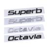 Car Trunk Sticker Emblem Exterior for Skoda Superb Octavia 2023 2024 Letter Badge Rear Decals Auto Modification Accessories
