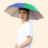 Umbrella Hat with Elastic Headband Waterproof Head Umbrella Hat Portable Hands-Free Folding Cap Fishing Hiking Sunshade Hat for Adult Kids Women Men