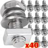 M6 Battery Terminal Bolt Nuts Stainless Steel Anti Loose Motorcycle Pit Bike UTV Buggy Quad Secure Connection Power Hardware Kit
