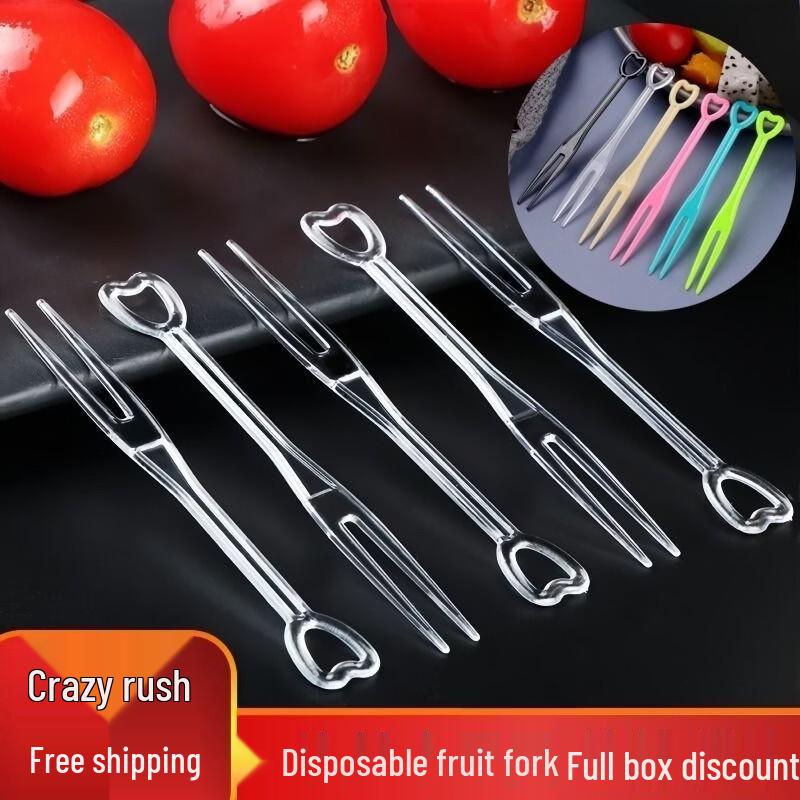 Individually Wrapped Disposable Plastic Fruit Forks