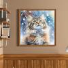 Cat Full 11CT DIY Stamped Needlework Embroidery Kit 40x40cm Printed Cross-Stitch Kits for Beginners Adults Home Decor