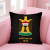 IIraqi Iraq National Flag Cushion Cover Linen Pillowcase Cover Soft Decor for Sofa Home Room