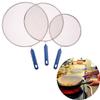 Stainless Steel Grease Splatter Screen Guard Mesh Anti-Splatter Oil Net Cooking Cover Pan Pot Frying Kitchen Splash Protection