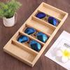 Grids Wooden Glasses Case Glasswear Box Jewelry Display Box Foldable Sunglasses Box  Travel