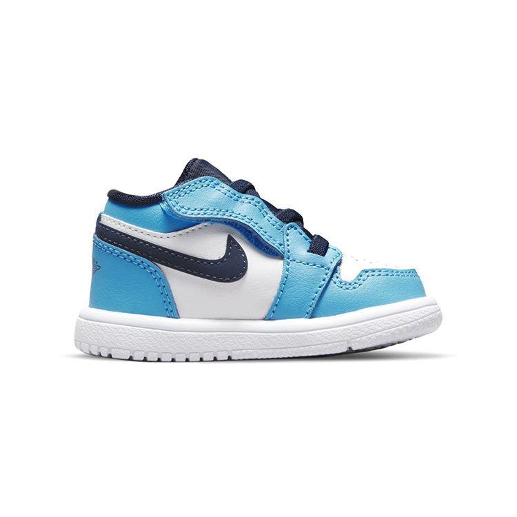 Air Jordan 1 Low ALT TD UNC Dětské tenisky Modrá Bílá Tmavě práškově modrá CI3436-144