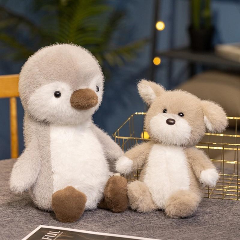 Penguin Dog Goose Plush Toy For Kids Sleep Comfort With Soft Short Pile For Childrens Bedtime