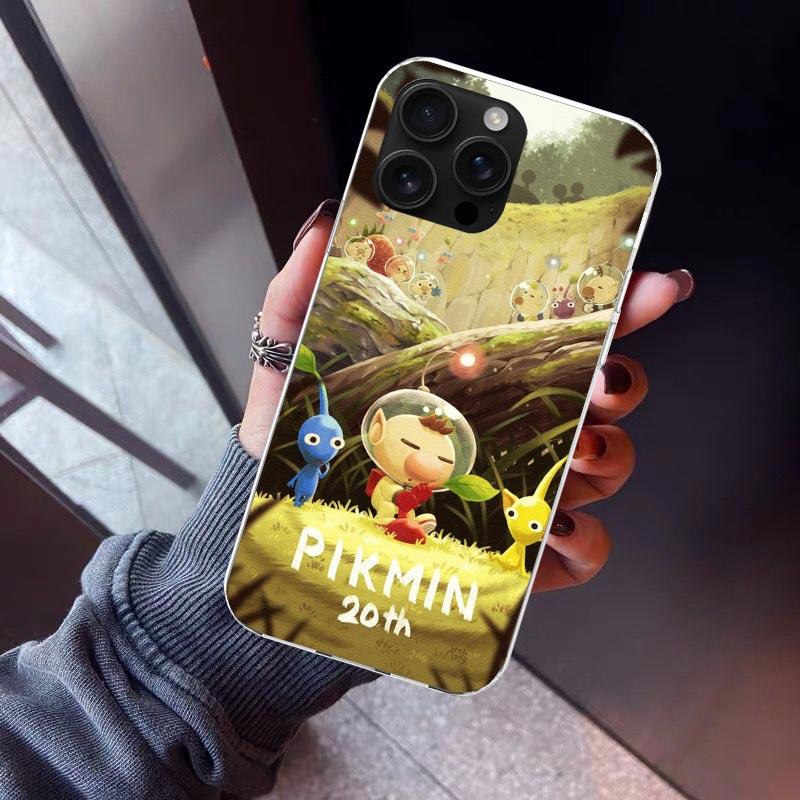 Game P-PikminS 4 Phone Case For iPhone 17 Air 16 15 Pro Max 14 Plus 13 Mini 12 11 Cover 7 8 SE Silicone Shell Print Fundas 17 Ai