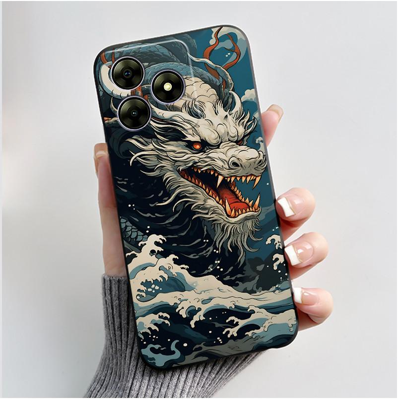 Pentru Blackview Wave 8C 6.56" Wave 8 Black View Wave8C Wave8 Spate TPU Silicon Moale Carcasă Telefon Luxos Drăguț Iepuraș Iubire Husa Amuzantă
