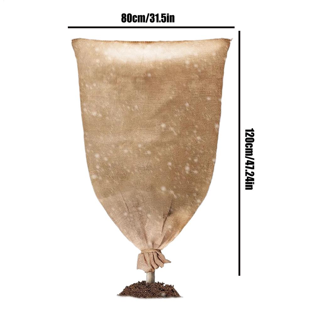 

Burlap Plant Covers Freeze Protection Reusable Burlap Winter Plant Cover Bags Protection Cloth Frost Freeze Wrap For Yard Garden