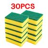 5-30PCS Highly Absorbent double-sided Sponge Scourers Kitchen pot rust Cleaning sponge tool Scrub Sponge for Household Dish Bowl