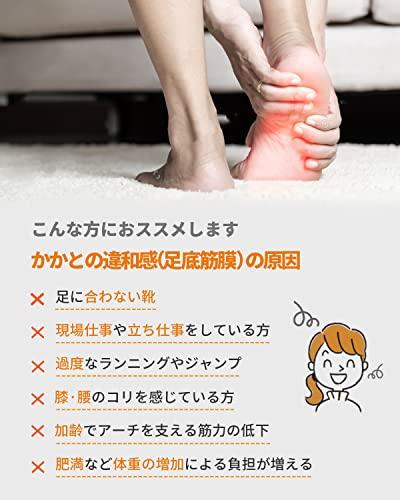 Prolife Plantar Fascia Insole, Shock Absorption, [Physiotherapist-Supervised] for Standing Work, Arch Support, Heel Protection, Heel Shock Absorbing,
