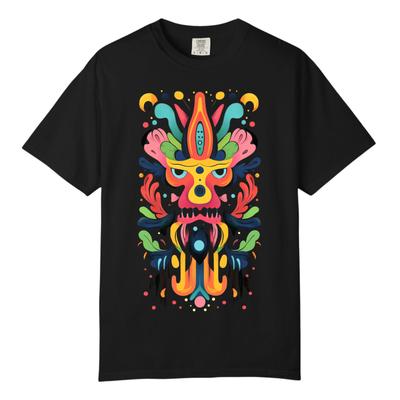 Urban Vivid Mask Art TShirts, Comfort Colors T Shirt, Unisex Streetwear Tee