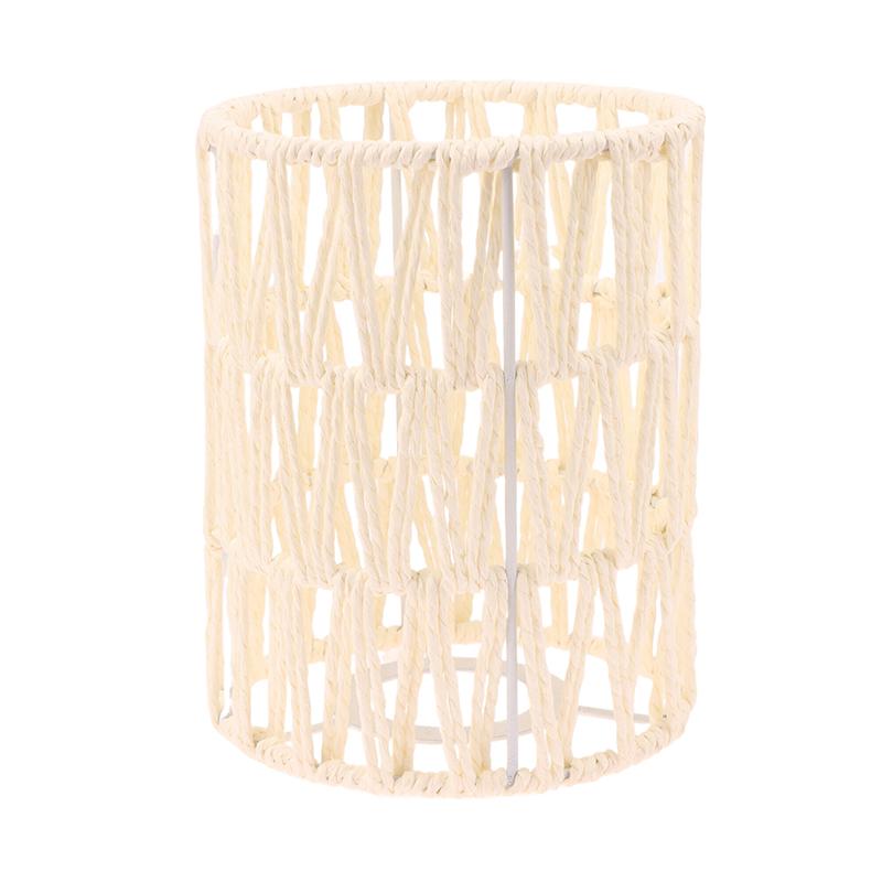 Rattan Lampshade 11.5X14.5Cm Pendant Lamp Shade Bohemian Style Handwoven Lampshade Home Cafe El Ceiling Lamp Light Cover