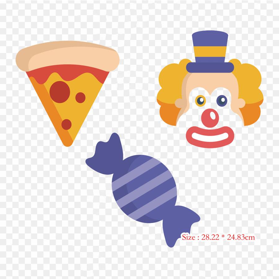Birthday Party Iron On Heat Transfer Printing Vinyl Patches Sticker for Clothes DIY Appliques Washable Patches