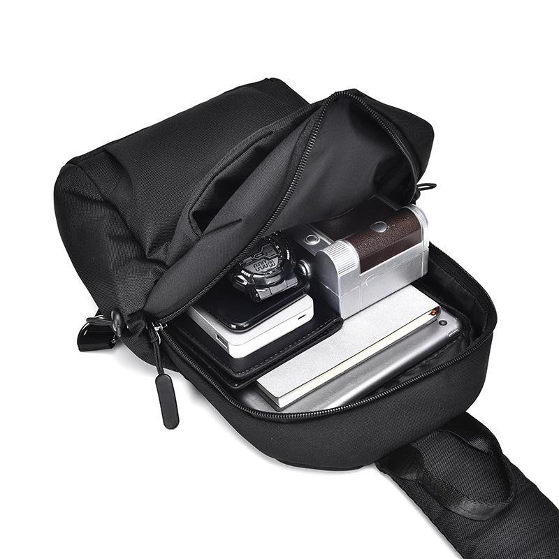 New casual men's Oxford cloth breast bag simple trend thickened shoulder messenger bag student travel bag backpack