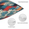 Waves Of Harmony Sakura Bird Square Pillowcase Polyester Linen Velvet Pattern Decorative Pillow Case Sofa Seater Cushion Cover