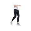 Anta Running Series Solid Color Mid Waist Straight Leg Sports Pants Women Pants Black 162425507-1