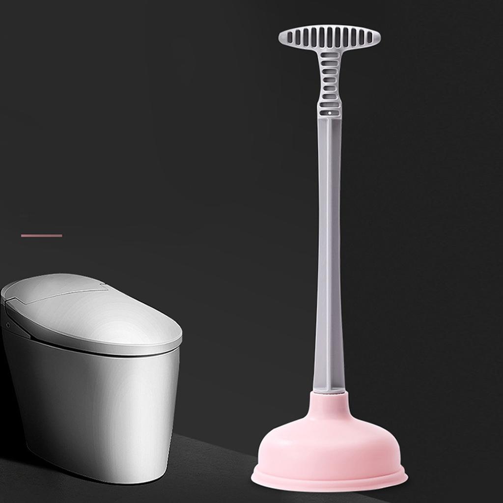 Toilet Plunger Rubber Plastic Strong Suction Efficient Toilet Drain Plunger for Bathroom