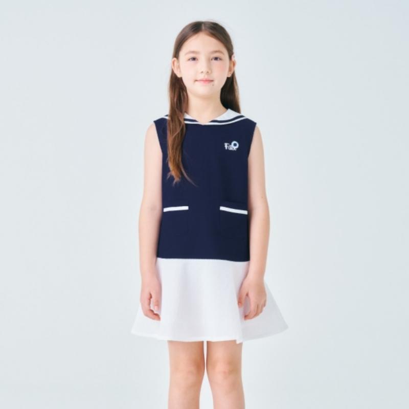 [fila Kids] Seersucker Dress  Fk2opf2301f Owh  q0zFk2opf2301fOwh
