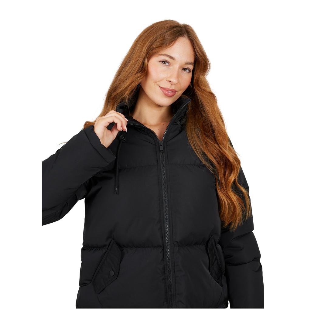 Brave Soul Womens/Ladies Short Padded Hooded Jacket