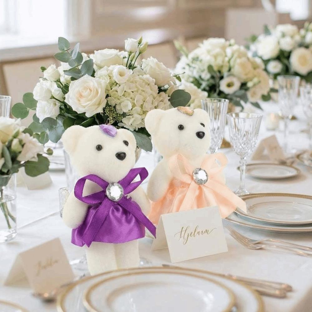 10pcs/set Plush Doll Bear Plush Foam Toys Foam Bear Cartoon Bouquet Doll  Kids/Children Toys