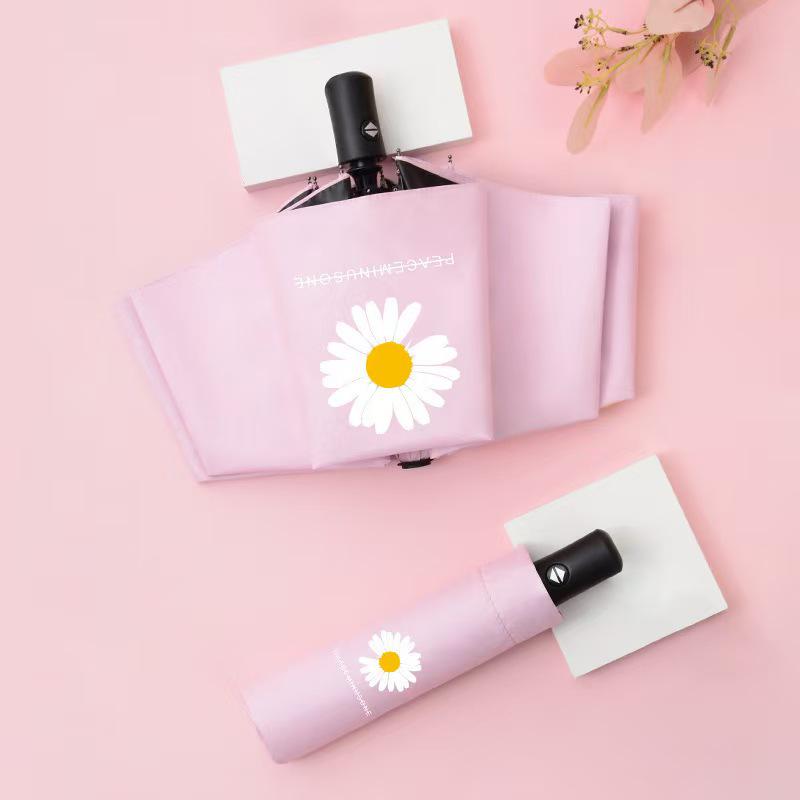 

Автоматична складана парасолька Daisy з захистом від УФ-променів: Захист від сонця та дощу з індивідуальними рекламними можливостями