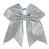 7 Inches Fashion Sparkling Glitter Cheerleading Hair Bow Glitter Grosgrain Ribbon Bows Hair Band Hair Tie For Girls And Women