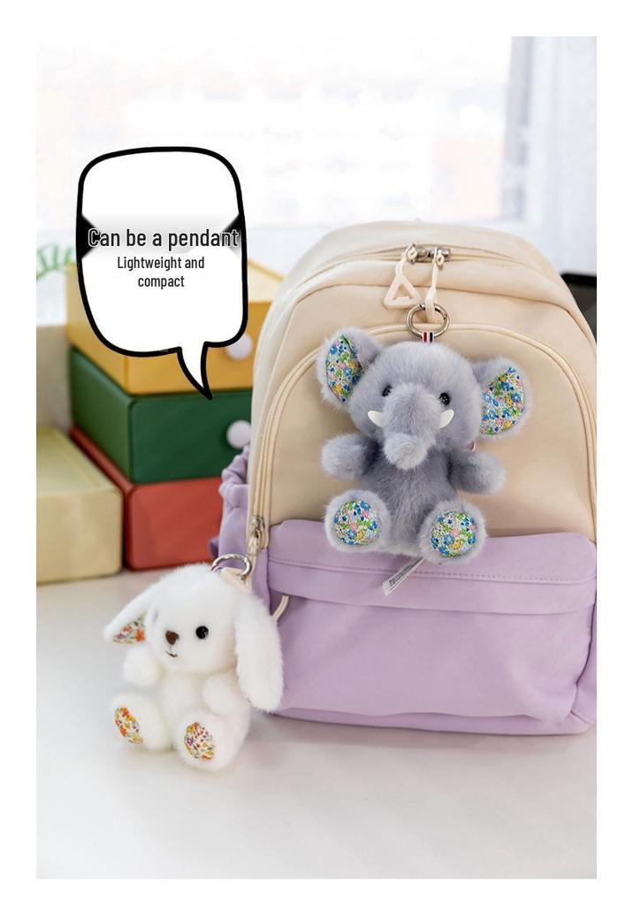 Affascinante Pecorella Fagiolo Rosso, Leone, Volpe e Panda Compagno da Scrivania Peluche Ciondolo Regalo per Adulti