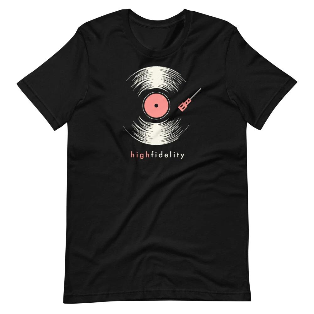 HIGH FIDELITY Minimal Fan Art Poster Style Tee Short-Sleeve Unisex T-Shirt L
