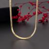 4MM Blade Necklace for Men and Women, Flat Snake Bone Chain