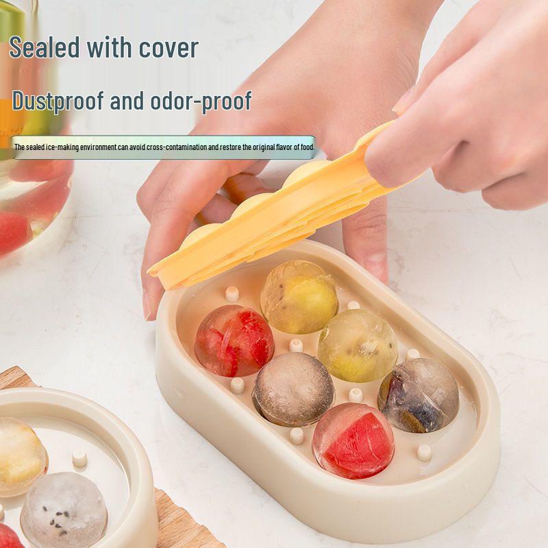 Popular Silicone Ice Ball Mold Tray for Homemade Round Ice