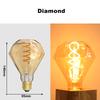 E27 LED Filament Light Bulb 220V 4W A60 ST64 T45 T185 G80 G95 G125 Retro Vintage Ampoules LED Edison Lamp Spiral Bulb For Home