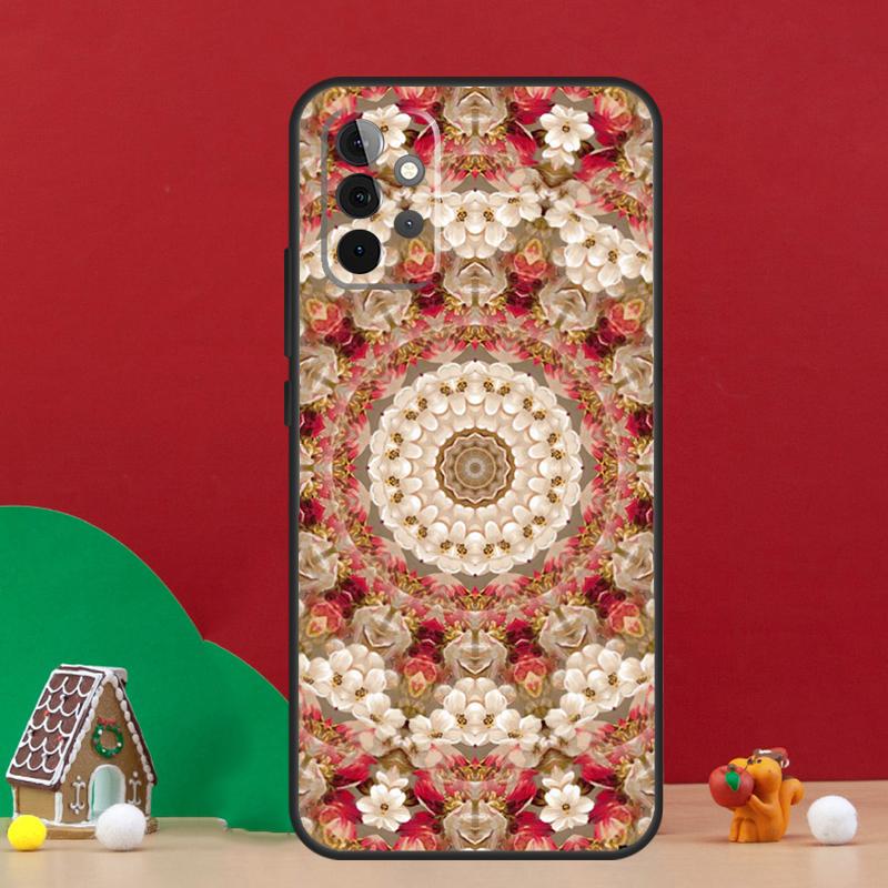 Floral Flower Mandala Design Case For Samsung Galaxy A54 A06 A16 A26 A36 A56 A53 A32 A52 A33 A13 A55 A35 A15 A14 A34 A17