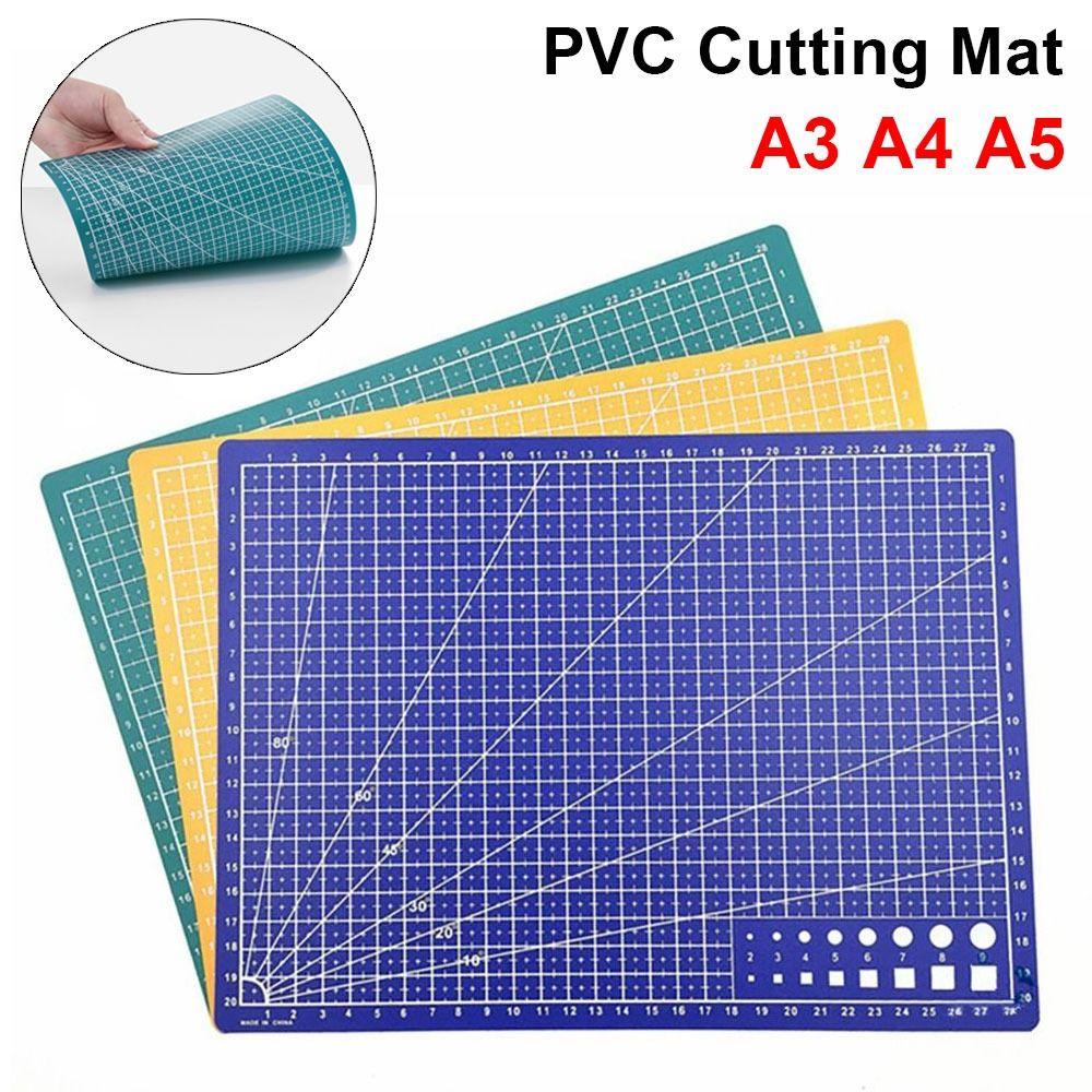 Durable 1Pcs Manual Leather Craft Tool Cutting Mat Engraving Patchwork Sewing Cutting Board A3 A4 A5 PVC Workbench Pad Home DIY
