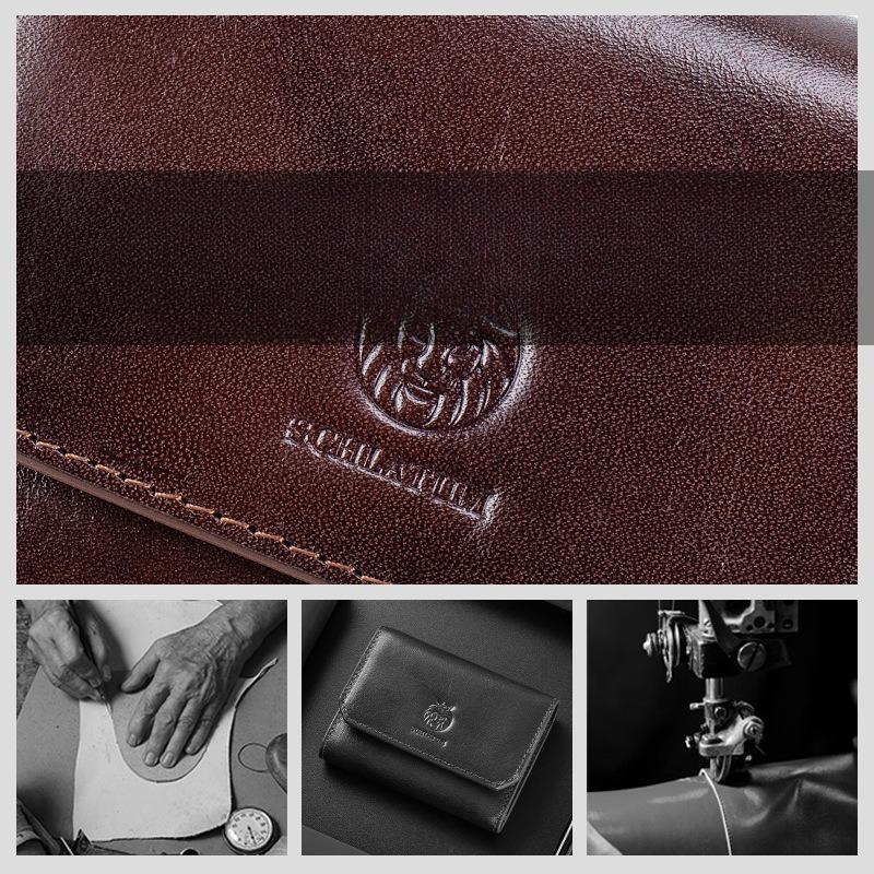 Anti-theft, 30% Off Wallet for Men, Short Genuine Leather Bag, Retro Men's Wallet