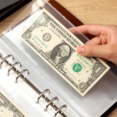 Savings Challenge Loose-leaf Binder Set Savings Savings Book Savings Booklet Six Hole Iron Clip Organiser Single Pocket Album