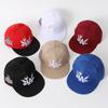 Embroidered LA Hip Hop Flat Brim Baseball Cap - Summer Fashion Sun Protection
