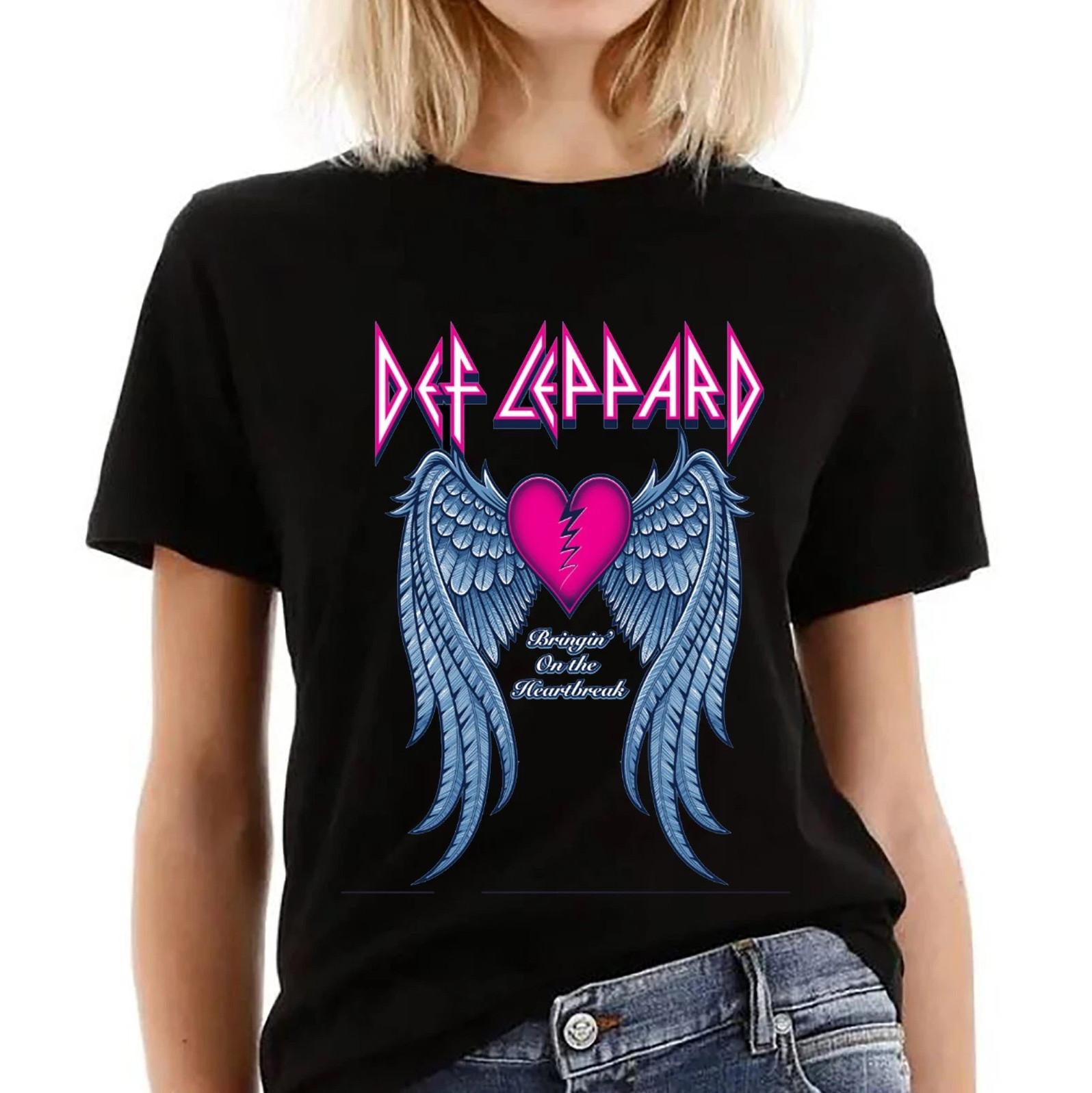 Def Leppard Shirt, Bring On The Heartbreak T-shirt, Def Leppard Rock Band Tee S