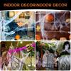 1 Set, 60 Soft Spider Webs Halloween Decorations with 6 Fake Spiders, Super Stretch Cobwebs for Halloween Indoor Outdoor