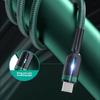 Reinforced Braided USB C Data Cable Equipped With Lighting Function And Auto Stop Charging When Full