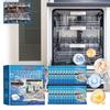 Jakehoe Dishwasher Cleaning Tablets for Kitchen & Bath Home Dishwasher Cleaning Stubborn Stains & Grease Odors