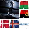 Boxing Muay Thai Kick Boxing Shorts Russia Portugal Denmark Iceland National Flag 3D Print Training Unisex Men Women Fitness Gym Sport Workout