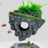 Schwebende Insel für Aquarien, dekorativ, kreativ, schwimmender Stein, Simulation von Pflanzen, Höhlen, Kunsthandwerk, Ornamente, Aquariumzubehör