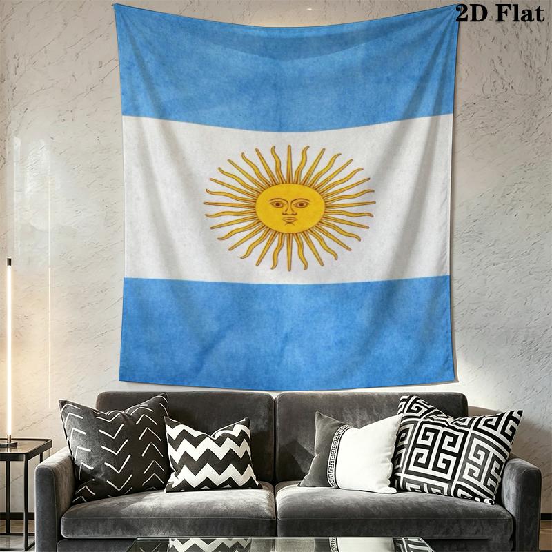 Argentina national football Wall Tapestry Aesthetic Wall Hanging Printed Fabric Blanket Decorative Tapestries for Bedroom Living Room Home Decor