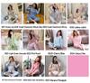 Korean Style Women's Long Sleeve Cardigan and Pajama Set for Spring, Autumn, and Winter Home Wear
