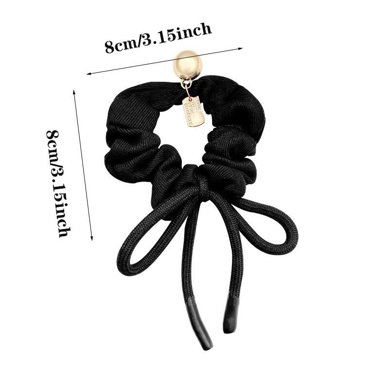 2025 Nova Faixa de Cabelo com Laço de Alta Elasticidade Anéis de Cabelo Premium para Mulheres Verão Anéis de Intestino Grosso Acessórios de Cabelo Fofos