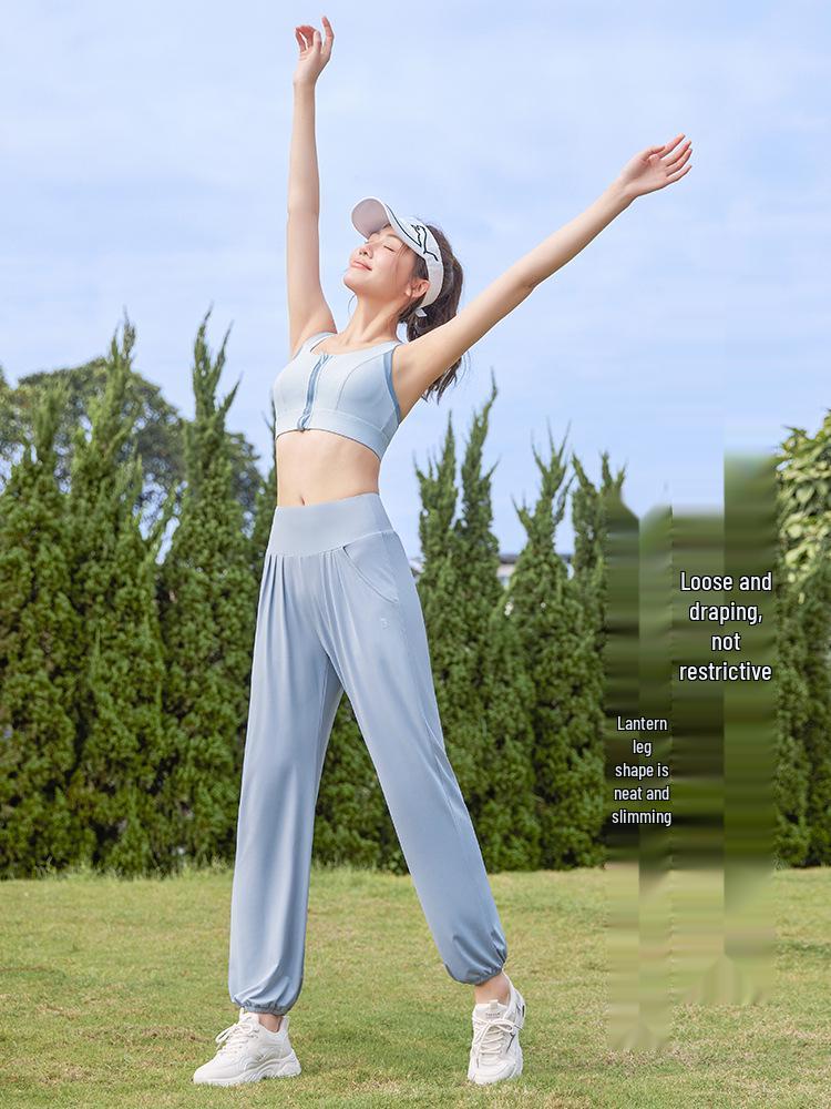 Plus Size Women's Quick-Dry Ice Silk Sun Protection Pants - Slimming, Breathable, Mosquito-Repellent Outdoor Sportswear